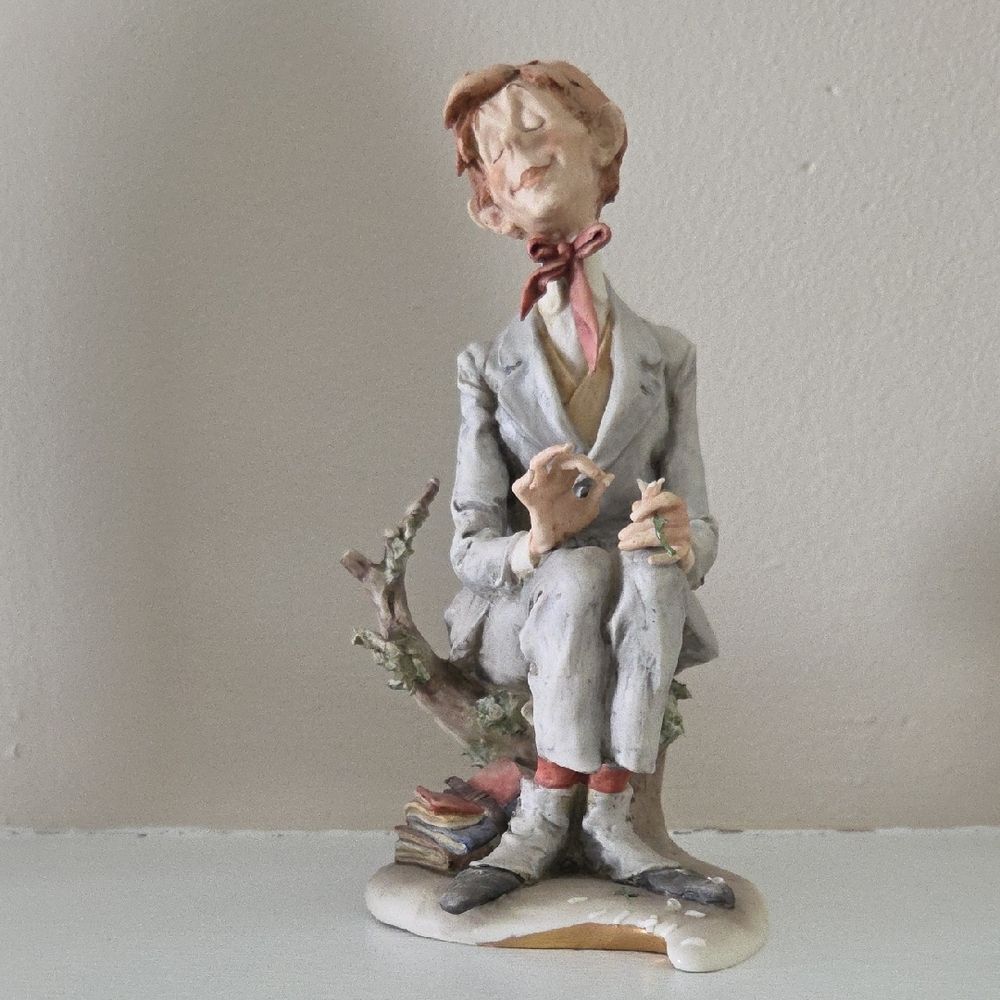 Elegant Gray and Brown Figurine